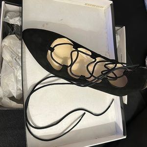 Size 7 black baby doll shoes Nine West brand